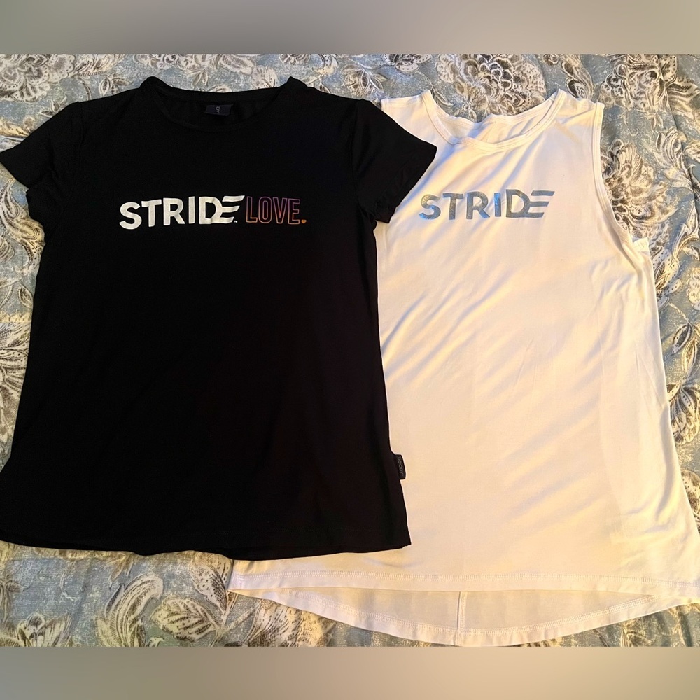 Boody Bundle (2) Bamboo Viscose White & Black Graphic Tee Sz XS EUC